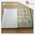 Anti-counterfeit holographic paper for lamination